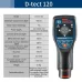 Professional D-TECT120 Wall Scanner Radar Technology Metal/Cable/Wood/Water Pipe/Wire High-precision Wall Gold plumb Dual Power Source Waterproof Construction Tool