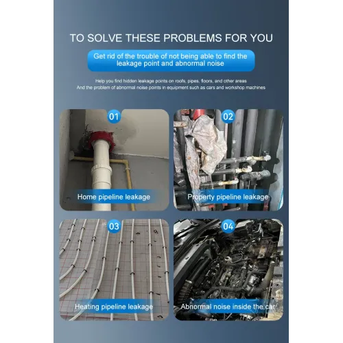 F03 Pipeline Leakage Test High Sensitivity Probe Compact Design Type-C Charging Audio Signal Display 5-7 Hours Working Time