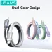 USAMS SJ757 PD30W Type-C to iP Cable PD Fast Charging Data Transmission Tinned Copper Core Line 1.2M Long for iPhone 14 14 Pro 13 12 11 Pro Max