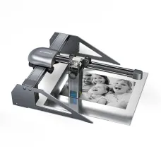 Refurbished ATOMSTACK P7 M40 Portable Laser Engraving Machine Cutter Wood Cutting Design Desktop DIY Laser Engraver New Eye Protection Design Upgrated Ultra-Fine Laser Focal Area