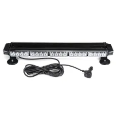 12V 24" 46LED Car Roof Double Side Emergency Strobe Flash Light Lamp Bar Amber For Car Truck Boat