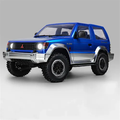 LDRC 1297S Newly Upgraded RTR 1/14 2.4G 4WD for Mitsubishi Pajeyo V24WG 1992 Sport RC Car Dual-Speed Mechanical Shifting Classis Off-Road SUV Climbing Truck LED Light Full Proportional Control Metal Gears CVD Straight Axle Vehicles Models Toys