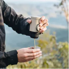 WACACO Minipresso NS2 18Bar Portable Espresso Maker Compatible with NS Original Capsules Manually Operated Small Handheld Coffee Machine for Travel Camping
