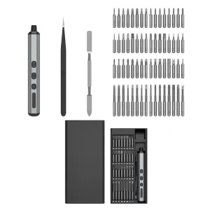 68-in-1 Electric Screwdriver Kit Quick Charge 90min Use 200rpm Lithium Battery Home DIY Tools