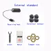 4 Wheel USB Android Car Tire Pressure Alarm System 433.92MHz TPMS Wireless Transmission Auto Security Temperature Alarm System