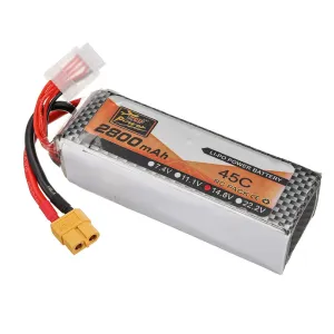 ZOP Power 14.8V 2800mAh 45C 4S LiPo Battery XT60 Plug for RC Drone