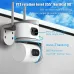 QD01 2MP+2MP HD WiFi PTZ Camera Dual lens Dual Screen IP Camera PIR Motion Detect Two-way Audio IP66 Waterproof Outdoor Security Wireless Camera