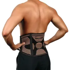 KALOA1pc Back Brace Adjustable Compression Support Belt Knitted Breathable Lumbar Support Strap for Sports Fitness Daily