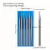 High-Speed Steel Micro Carving Tool Bits 1.0mm 1.4mm 1.8mm 2.3mm Precision Woodworking Engraving Sculpting Burr-Free Rotary Accessories