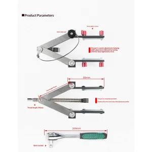 Ganwei Woodworking Panel Clamp Adjustable Height 12-100mm for 3030 Profile Aluminum Alloy & Stainless Steel Fixture for Precision Assembly