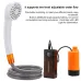 IPRee 3.5-4.5L/min Outdoor Camping Shower Portable Electric Shower Pump IPX7 with LELight for Camping Backpacking Beach Pet Watering
