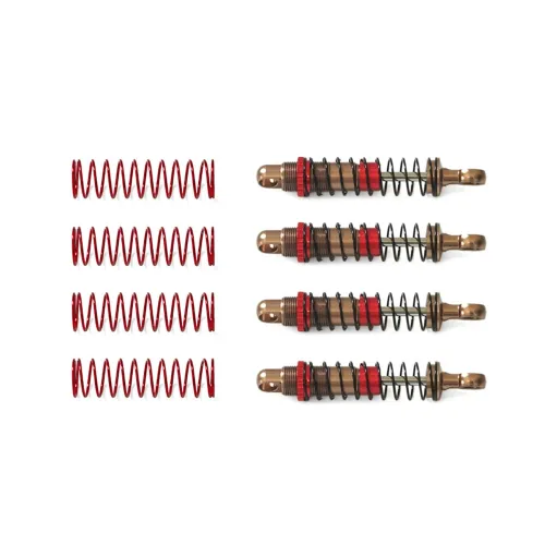 4PCS Upgraded Metal Oil Filled Shock Absorber Dampers for SG PINECONE FORSET 2401 1/24 RC Cars Vehicles Models DIY Modification Spare Parts Accessories P24-BZ01