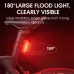 WESBIKING 100LM Smart Brake Sensing Taillight WaterproofUSB Charging COB LEBike Rear Light for Outdoor Road MTB Night Riding Safety