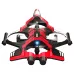 ZHRC Z100 2.4G EPP Hover Fighter Glider One-Key Circling 360 Roll 4 Turbofans 4CH LED RC Drone Airplane Quadcopter Stunt Glider RTF