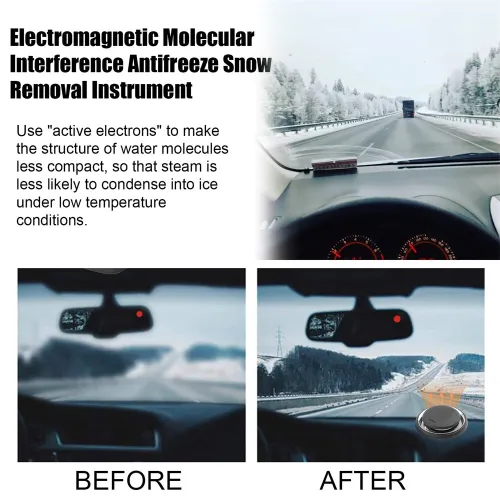 Car Antifreeze Electromagnetic Ice Melting Snow Removal Instrument Portable Molecular Deicing Instrument Winter Car Accessories