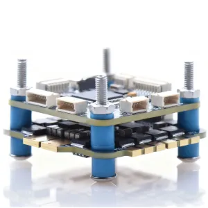 30.5x30.5mm JHEMCU F405 Flight Controller 8S AM32 80A 32-bit ESC Stack Support GPS WS2812 Programmable LED for RC FPV Racing Drones