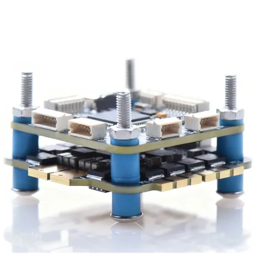 30.5x30.5mm JHEMCU F405 Flight Controller 8S AM32 80A 32-bit ESC Stack Support GPS WS2812 Programmable LED for RC FPV Racing Drones