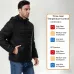 TENGOO 4 Control 27 Zone Smart Heating Cotton Jacket DC-USB Dual Interface Men's Warm Winter Coat Comfortable Heated Clothing(No Battery)