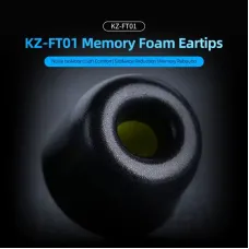 KZ FT01 Memory Cotton Ear-Tips Ear Plugs Earphones In Ear Monitor Wired Headphones Noise Isolating Ear Pads Headset
