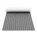 ELuto 2400x900x6mm Marine Flooring Faux Teak EVA Foam Boat Decking Sheet Gray