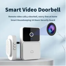 WIFI Video Doorbell Door Camera Wireless Night Vision Smart Home Security HD Door Bell Two Way Intercom Voice Change for Home Visual Doorbell