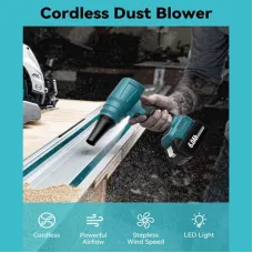 Cordless High-Speed Electric Air Blower 85,000 RPM Powered by 18V Battery for DIY Cleaning and Outdoor Use