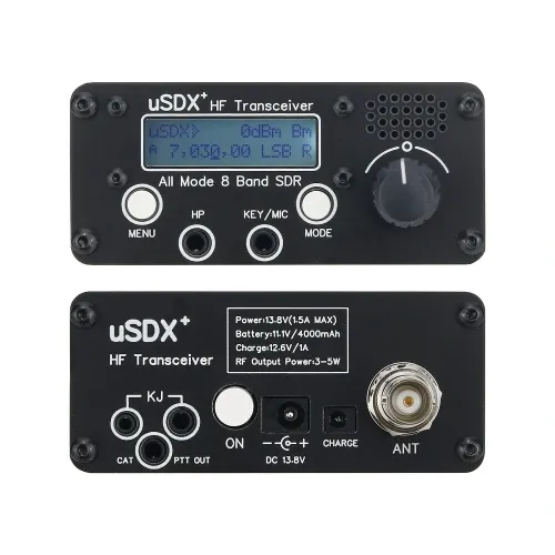 ARINST uSDR uSDX+ Plus V2 10/15/17/20/30/40/60/80m 8 Band SDR All Mode HF SSB QRP Transceiver