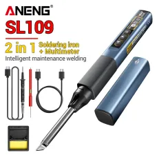 ANENG SL109 Electric Soldering Iron 75W Adjustable Temperature 100C to 450C Type-C Fast Charging Portable OLED Display Lightweight Repair Tool