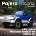 LDRC 1297S Newly Upgraded RTR 1/14 2.4G 4WD for Mitsubishi Pajeyo V24WG 1992 Sport RC Car Dual-Speed Mechanical Shifting Classis Off-Road SUV Climbing Truck LED Light Full Proportional Control Metal Gears CVD Straight Axle Vehicles Models Toys