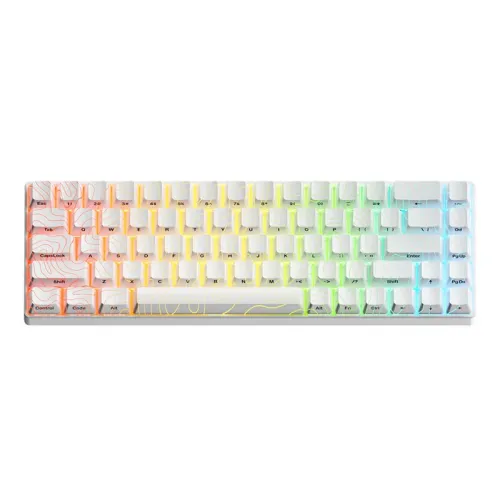XVX HE68 Hall Effect Customized Wired Mechanical Keyboard Half-aluminum Magnetic Switch RGB Backlight Support 0.01mm Rapid Trigger 8K Polling Rate + 16K Scanning Rate 68% Gaming Keyboard