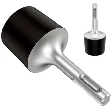 Rotary Hammer Drill Head 45# Steel Round Shank 95x36.8x10mm Wear Resistant Easy Installation for Walls Tiles Metal Sheets