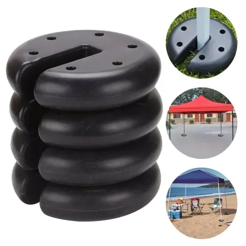 4pcs Canopy Tent Leg Weights Anchor Stand Heavy Duty Gazebo Discs Base Stabilizer for Outdoor Events