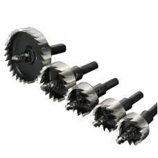Drillpro 15-53mm Hole Sawtooth HSS Drill Bit Hole Saw Cutter for Stainless Steel Metal Alloy Hole Drilling