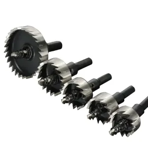 Drillpro 15-53mm Hole Sawtooth HSS Drill Bit Hole Saw Cutter for Stainless Steel Metal Alloy Hole Drilling
