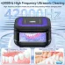 Portable Ultrasonic UV Cleaning Machine Mini Ultrasonic Braces Cleaning Machine UV Invisible Denture Cleaner 42,000Hz Deep Cleaning