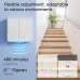 Tuya Zigbe 1/2/3 Gang Smart Wall Light Button Switch with 6M Radar Human Motion Detection Alarm Sensor No/Need Neutral Wire Switch 110-240V Smart Life APP
