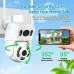 Guudgo 6MP HD 5X Zoom Dual Lens Security Camera WIFI PTZ IP66 Waterproof Night Vision 2-Way Audio Surveillance CCTV Cameras ICSEE APP Outdoor Camera