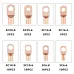 60pcs Wire Lug Copper Ring SC6-25 Copper Connectors Bare Cable Electric Crimp Terminal Connector Kit