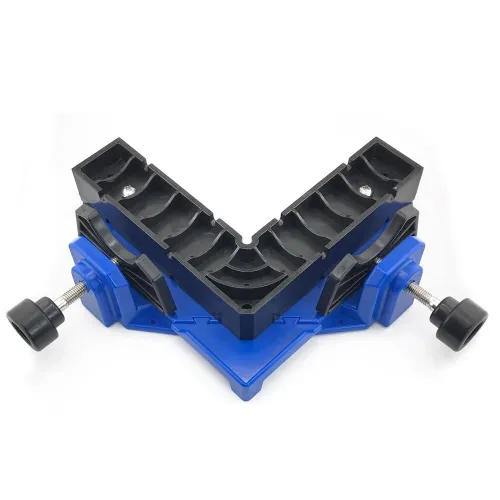 ABS Right Angle Woodworking Clamp Adjustable 90 Degree Corner Clamp Board Thickness 24-75mm for Photo Framing Cabinet Making Welding Furniture Assembly