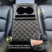 Car Center Console Armrest Cushion with 2 Cup Holders PU Leather Portable Car Armrest Pillow Height Cushion