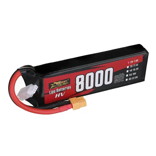 ZOP Power 7.4V 8000mAh 60C 2S LiPo Battery XT60 Plug for RC Drone
