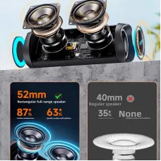 H7 Wireless bluetooth Speaker Portable Speaker 30W Power Output Double Drivers RGB Lighting 48H Playback TWS Hands-free Calls Support USB SD Card Playback IPX7 Waterproof Outdoors Subwoofer Speakers