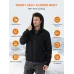 Auxo 4-Zone Men Heated Hoodie with 20000mAh D& USB Power Bank, YKK Zip Up Fleece, Premium Carbon Hooded Sweatshirt Up to 20 Hours Warmth