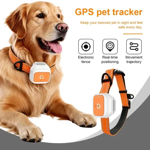 4G LTE Pet GPS Tracker IP66 Waterproof with Long Standby Real Time Tracking for Dogs Cats Electronic Fence Anti-Lost Device