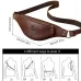 BULLCAPTAIN Genuine Leather Men's Belt Bag Crazy Horse Leather Casual Crossbody Bag Classic Retro Chest Bag Outdoor Storage Mountaineering Mobile Phone Bag Waist Bag