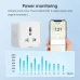 Tuya Smart Home WIFI Plug Socket 16A Universal Travel Universal Conversion Socket Outlet Power Monitor Timer Countdown Function Voice Control with Alexa Google Home