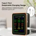 10 in 1 Air Quality Monitor PM2.5 PM10 CO CO2 TVOC HCHO AQI Temperature Humidity & Curve View Tester CO2 Meter 2.8inch Display