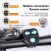 BIKIGH2 in 1 Wireless Remote Warning Turn Bike Taillight 5 Iighting Modes 70dB Loud Bell 1200mAh Battery Type-Rechargeable Safe Smart Rear Light with Horn for Giant Samebike Ibis MTB Bike Night Cycling Riding