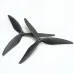 2 Pairs /4 Pairs 7040 8040 9045 3-Blade 5mm Shaft Black Fiberglass Nylon Propeller for 7 Inch 8 Inch 9 Inch FPV RC Racing Drone