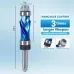 1/4 Inch 6.35mm Shank Nano Blue Coated Carbide Compression Flush Trim Router Bit Top and Bottom Bearing 1/2" Cutting Diameter for Woodworking Trimming and Slotting